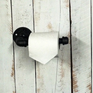 Industrial Steampunk Pipe Toilet Paper Holder