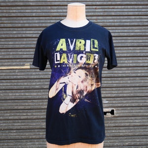 Vintage T-Shirt &quot;Avril Lavigne - Blackstar Tour&quot; - 2011 - Größe S