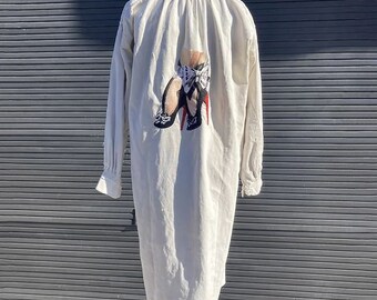 Vintage Shirt Embroidered by Hand Fetish Magazine