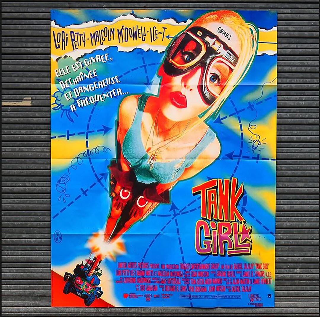 Targa In Metallo Tank Girl (1995) – Poster In Alluminio 30,5x20,3 Cm, Vintage, Per Interni/esterni