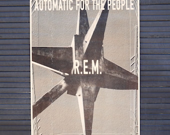 R.E.M - Automatic for the People - Vintage Poster - 1992