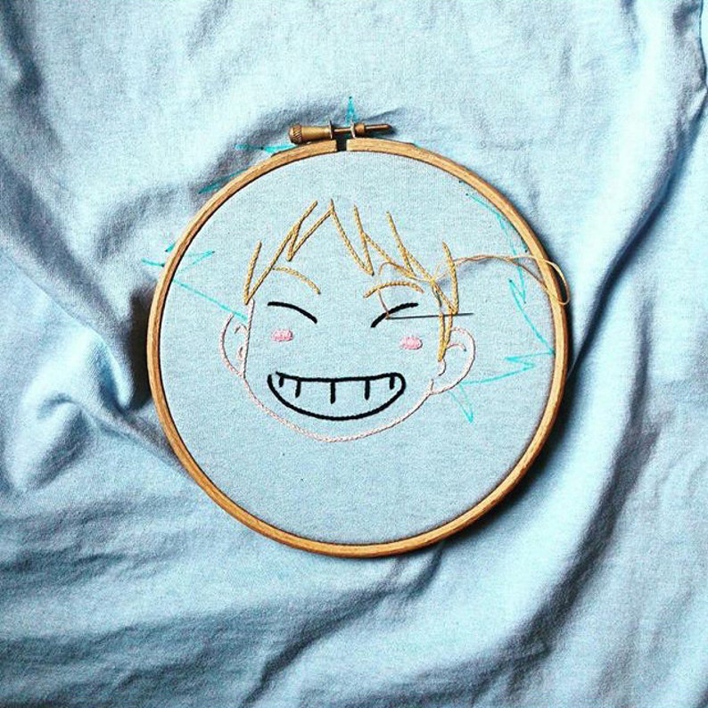 embroidered sweat Ed/'s head