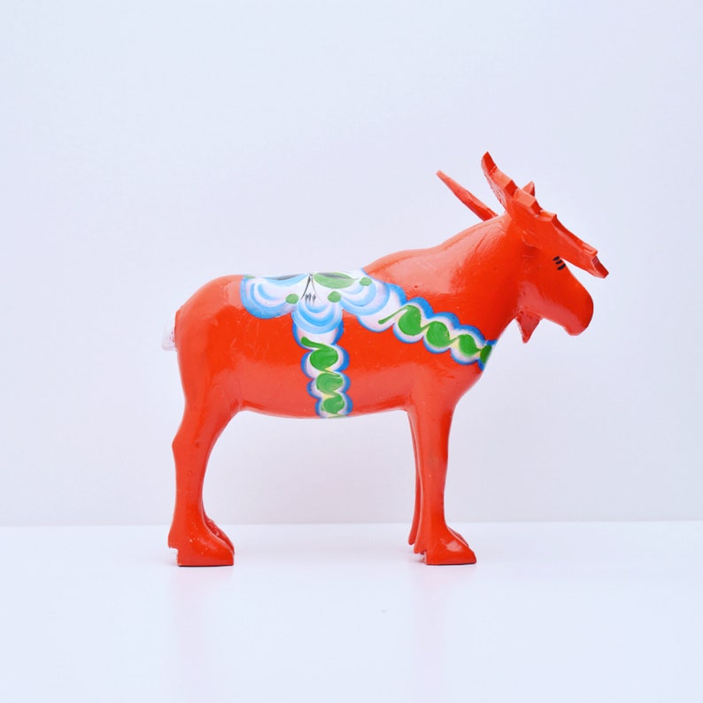 Rare Dala Moose Swedish Wooden Dala Moose Handmade in Sweden | Etsy