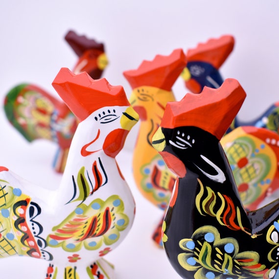 手描きのダラ鶏：伝統的なスウェーデンの民芸品の飾り - Etsy 日本