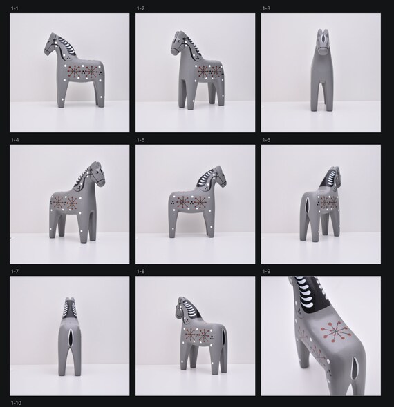 手彫りのダーラ馬：スウェーデンの民芸品、寡黙な馬 - Etsy 日本