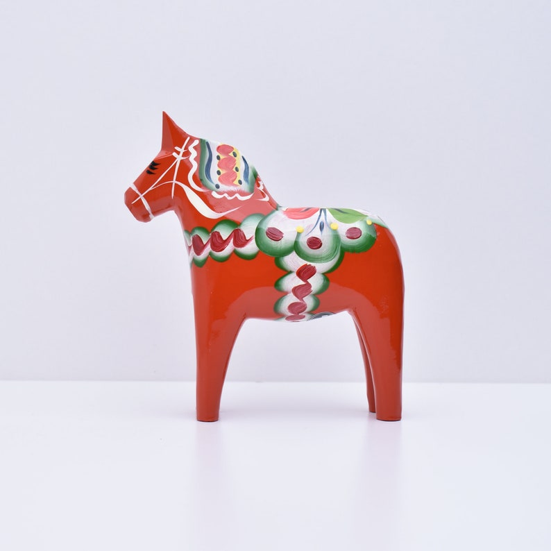 Swedish Dala horse, Original Traditional Red Dala Horse, 10 different sizes, Handmade in Sweden, Dalecarlian horse Dala 30.0 (11.81")