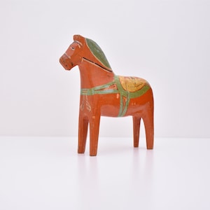A hundred-year old Dala horse, Original Vintage Dala Horse, handmade in Sweden in the 1920s, Swedish Dala, Scandinavian horse