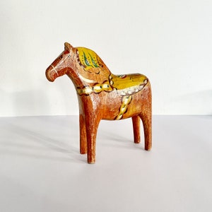 A hundred-year old Dala horse, Original Vintage Dala Horse, handmade in Sweden in the 1920s, Swedish Dala, Scandinavian horse