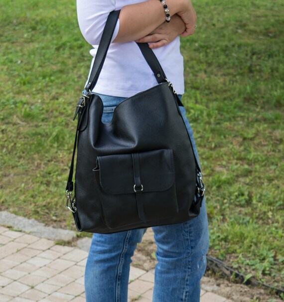 Black Allsaints Kita Convertible Leather Backpack Teen Wolf Style  What:  Alexander Wang Marti Mini Leather