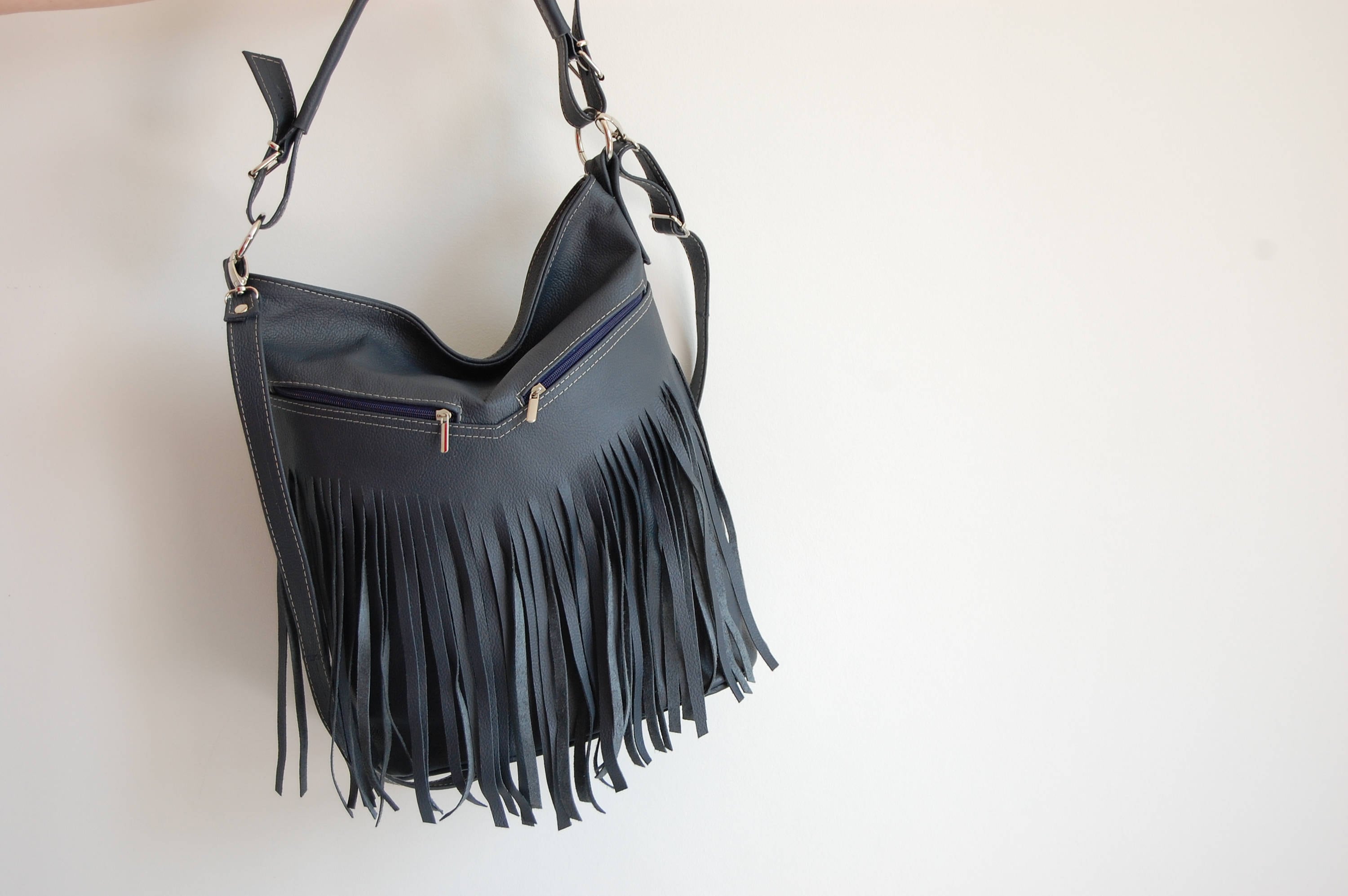 Twinset Large Hobo Bag with Fringe