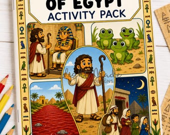 10 Plagues of Egypt Activity Pack | Bible Colouring Pages | Sunday School Printable |
