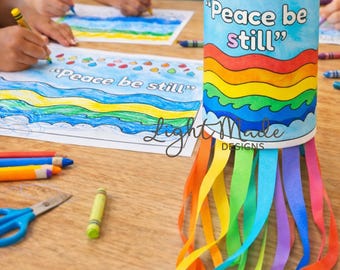 Jesus Calms The Storm Windsock Craft | Sunday School Printable (PDF Download)