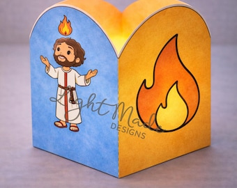 Pentecost Lantern Craft | Holy Spirit Bible Activity (Digital Download)