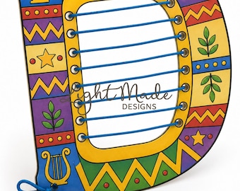 Printable David's Harp Craft: Bible Verse Activity (Digital Download)