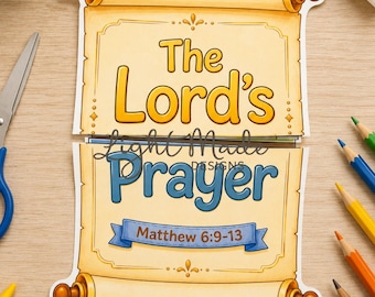 The Lord's Prayer Craft | Bible Craft Printable