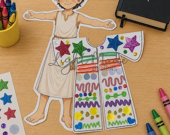 Joseph’s Coat Craft Printable | Bible Dress-Up Activity for Kids