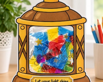 Jesus Is My Light Lantern Craft | Matthew 5:16 Bible Activity (Digital Download)