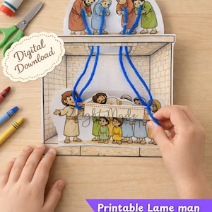 Jesus helar lame man | Bibellektion ner genom taket (digital nedladdning)