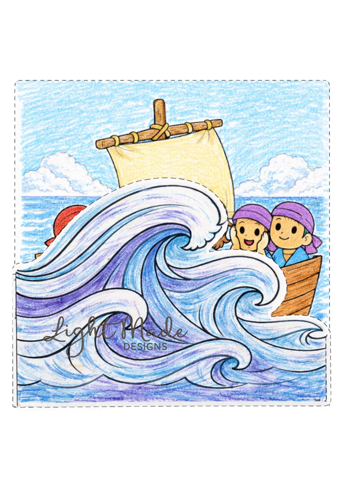 Jesus Calms the Storm Craft | Printable Bible Story Activity (PDF ...