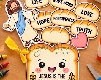 Jesus Bread of Life Pocket Craft | John 6:35 Sunday School Activity (Digital Download)