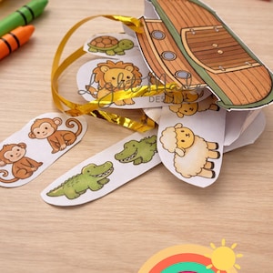 Noah's Ark Pocket Craft | Bible Animals Sunday School Activity (PDF Download)