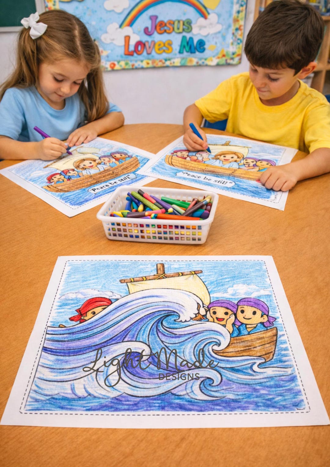 Jesus Calms the Storm Craft | Printable Bible Story Activity (PDF ...