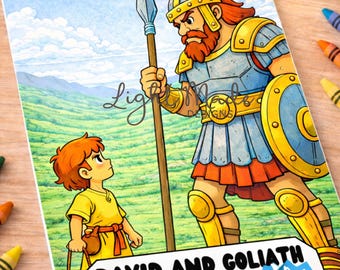 David and Goliath Activity Pack | Bible Story Worksheets for Kids (Digital Download)
