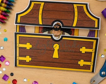 Solomon’s Treasure Chest Craft | Lift-the-Flap Bible Craft for Kids | King Solomon Sunday School Printable