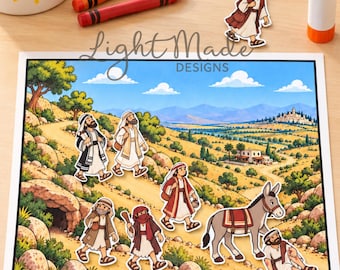 Interactive Good Samaritan Bible Craft | Luke 10:25–37 Story Activity (Digital Download)