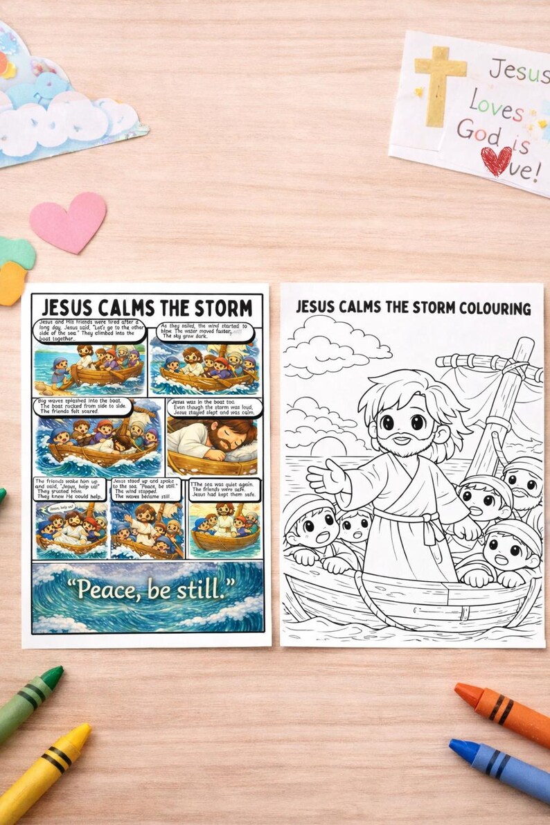 Jesus Calms the Storm Activity Pack | Bible Story Printable (PDF ...