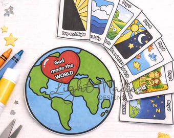 Creation Pocket Craft | Bible Story Activity for Kids (Digital Download)