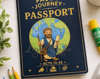 Paul's Missionary Journey Passport Craft | Bible Activity for Kids (PDF Download)