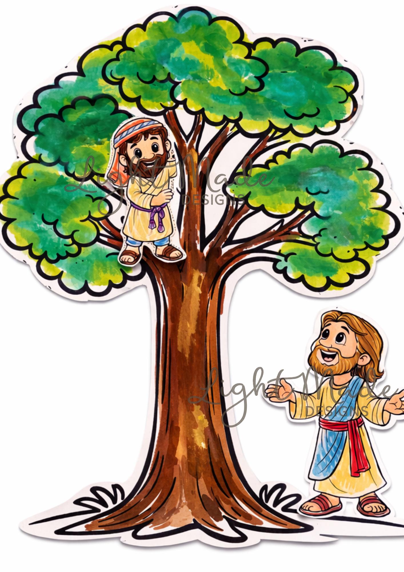 Zacchaeus Bible Craft Printable | Jesus Tree Activity | Sunday School ...