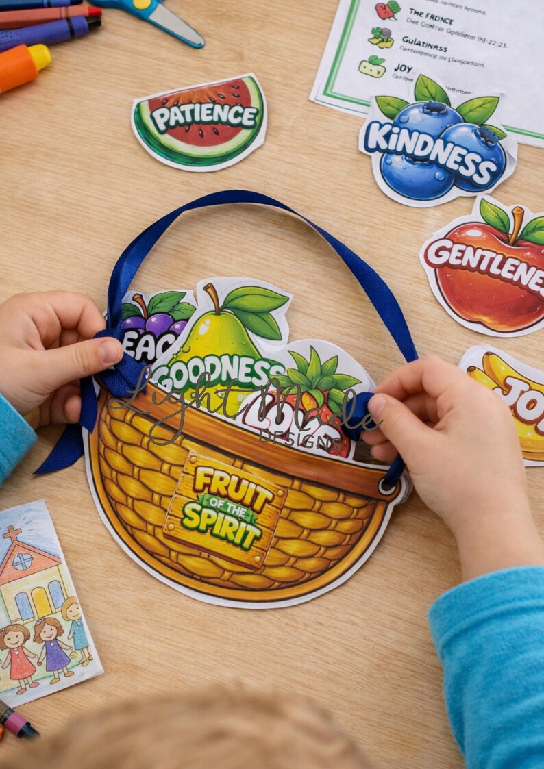 Fruits of the Spirit Basket Craft | Bible Activity for Kids (digital ...