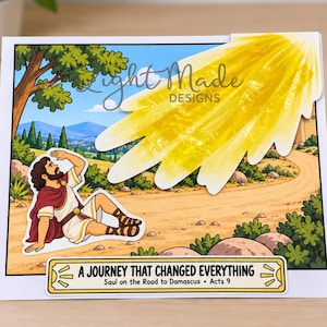 Saul on the Road to Damascus Craft | Interactive Bible Activity (Digital Download)