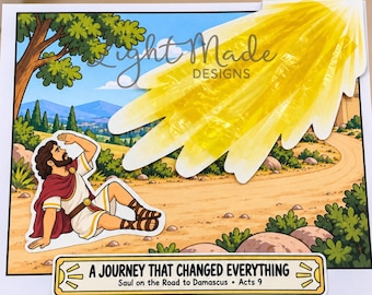 Saul on the Road to Damascus Craft | Interactive Bible Activity (Digital Download)