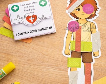 Good Samaritan Craft Printable | Bandage Activity for Kids | Sunday School Bible Lesson PDF