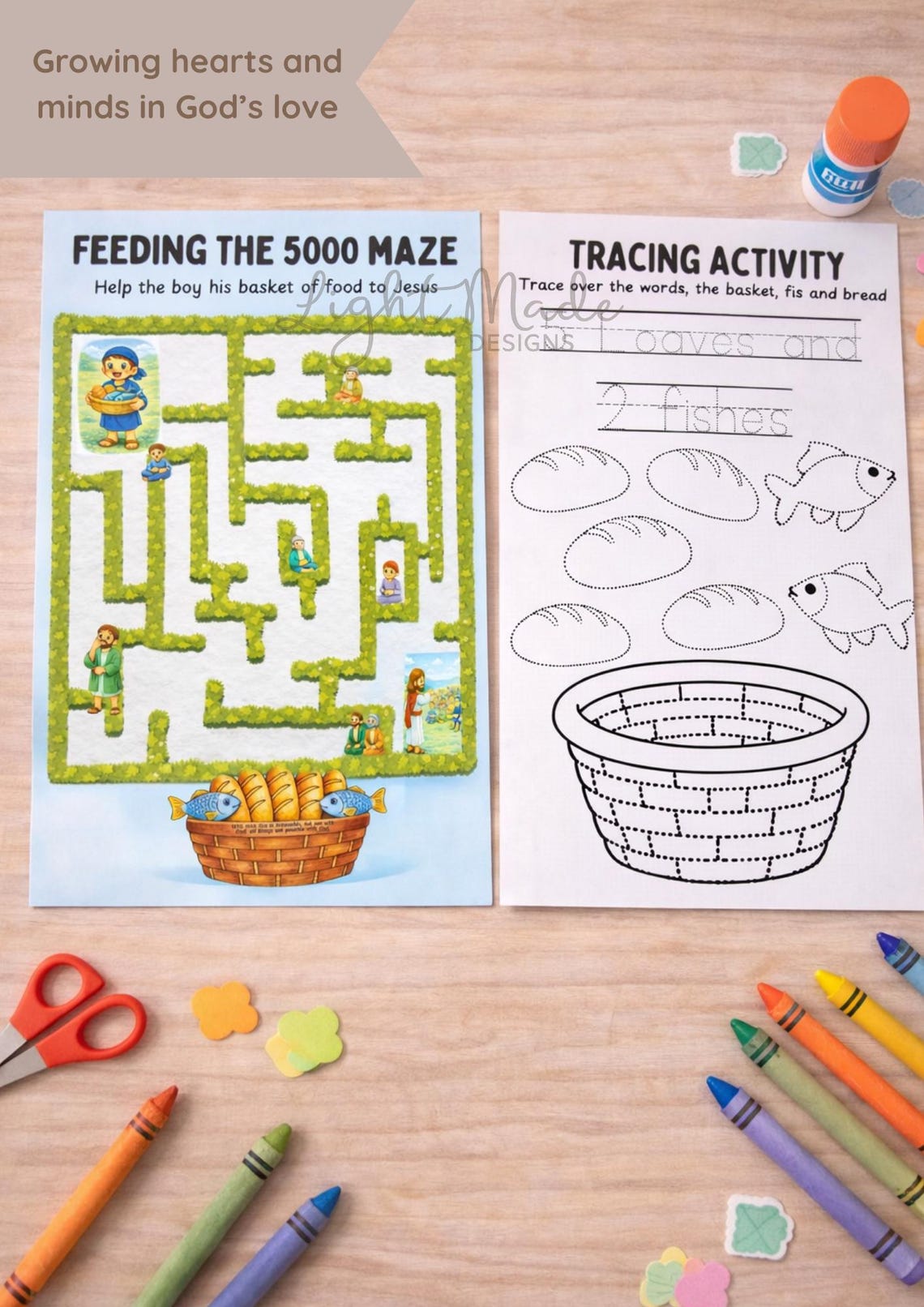 Feeding the 5000 Bible Story Activity Pack | Sunday School Printable ...