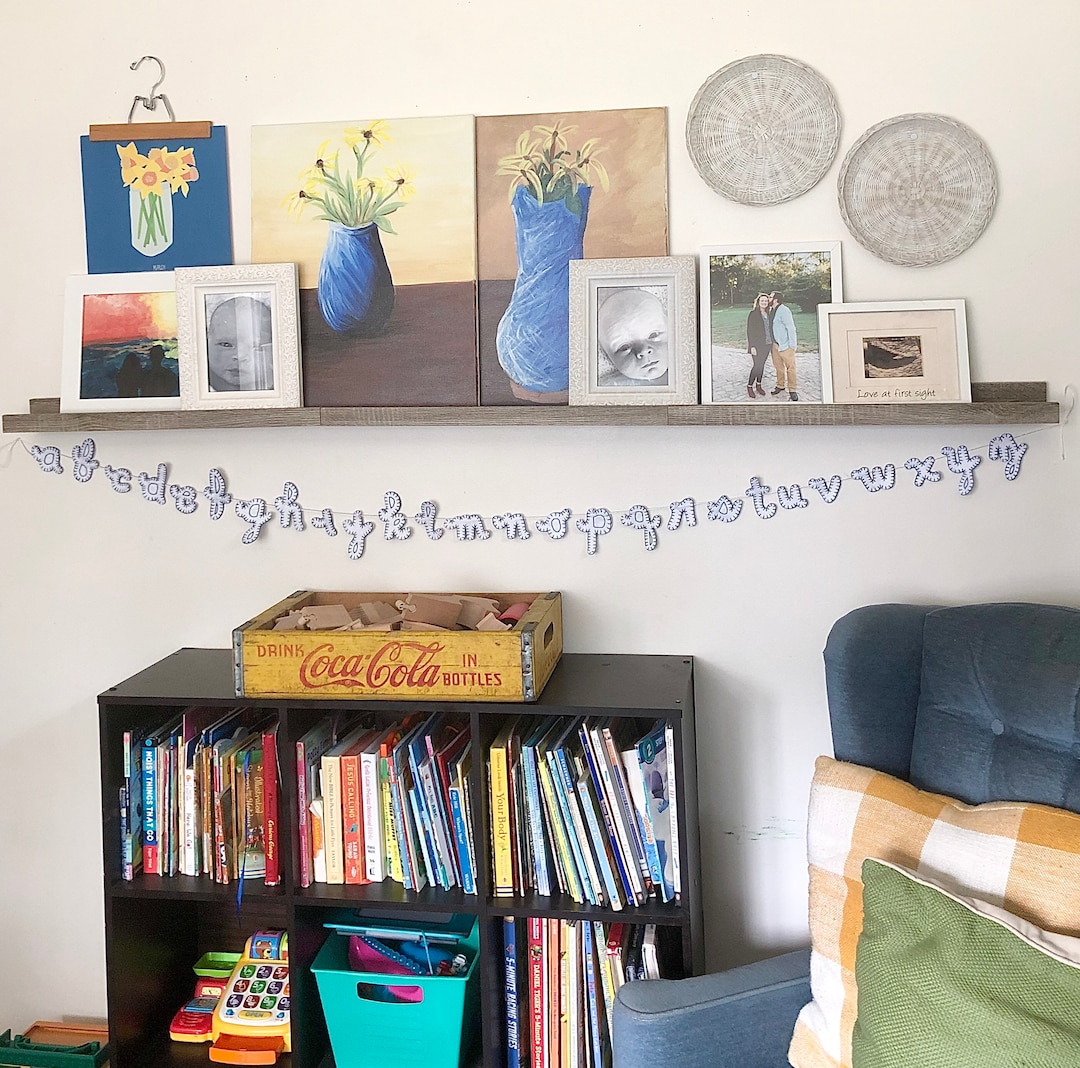 Homeschool Garland Room Decor Learning Toddler Toy Abc Etsy