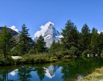 Cervin, Suisse, Décoration d'intérieur, Poster de voyage, Photographie, Voyage, Impressions, Wanderlust, Zermatt, Suisse, Suisse, Montagnes