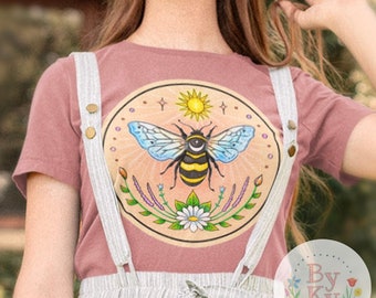 Sun Bee Lavender Unisex Jersey Short Sleeve Tee