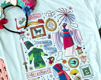 Mulan Princess Unisex Jersey Short Sleeve Tee