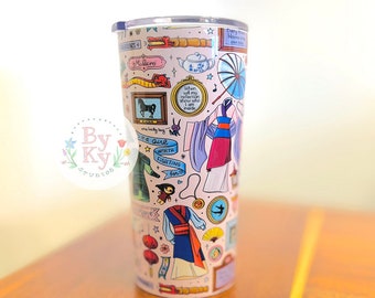 Mulan Princess Stainless Steel Hot and Cold Tumbler 20oz