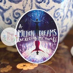 Adesivo in vinile da circo "A Million Dreams Keeping Me Awake" di The Greatest Showman