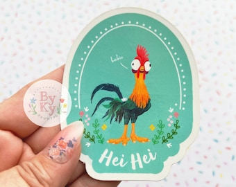 Hei Hei Moana Sidekick Vinyl Sticker