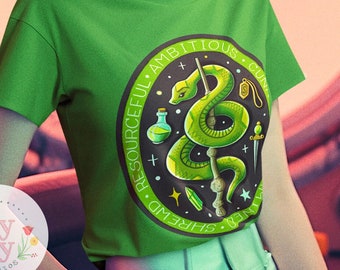 Camiseta unisex de manga corta de Snake Wizard House