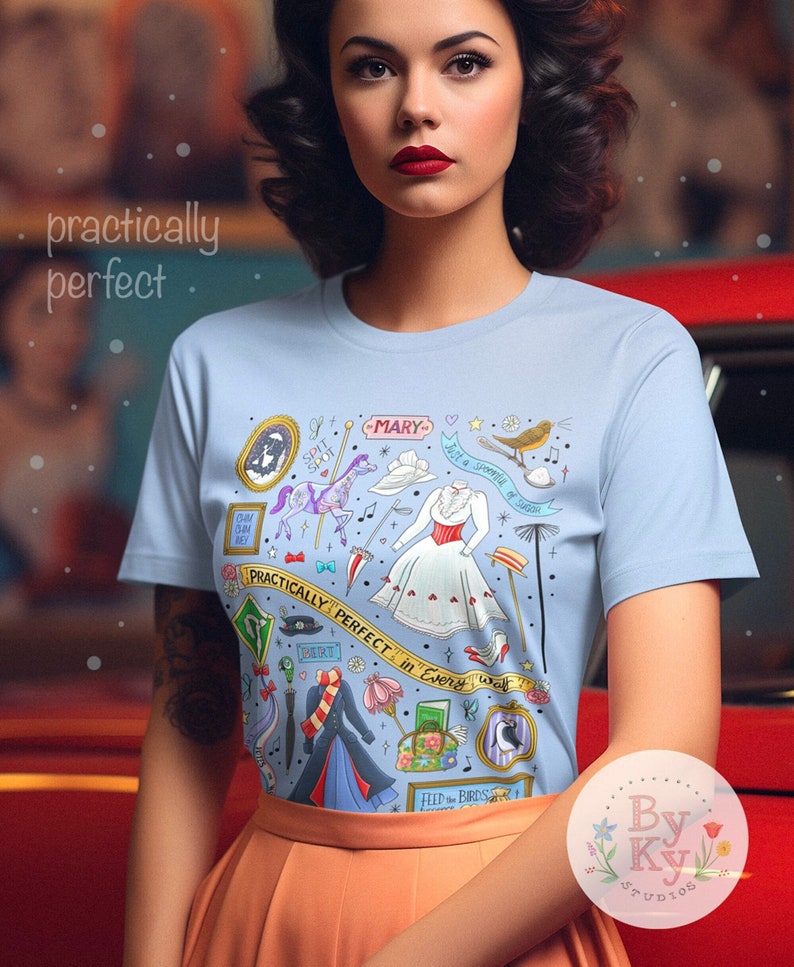 Mary Poppins Unisex Jersey Short Sleeve Tee image 1