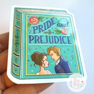 Pride and Prejudice Book Lover Jane Autsen Waterproof Vinyl Sticker Laptop Decal image 4