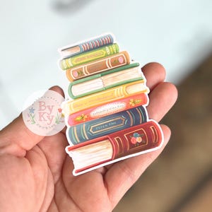 ブックスタック 本好き 本好き 読書家 ビニールステッカー デカール