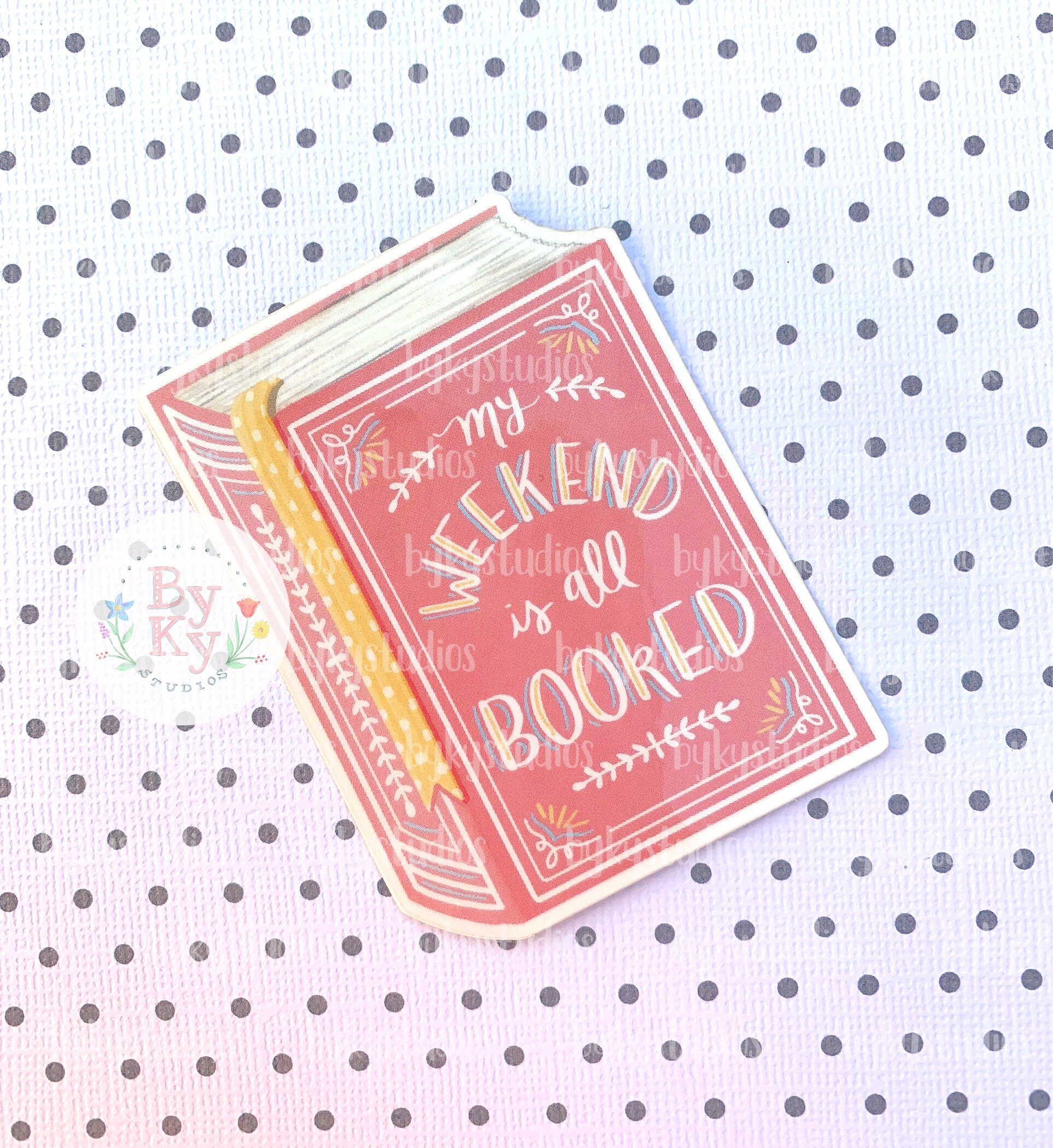 Gift for Reader Vinyl Sticker Calligraphy Sticker Always Reading